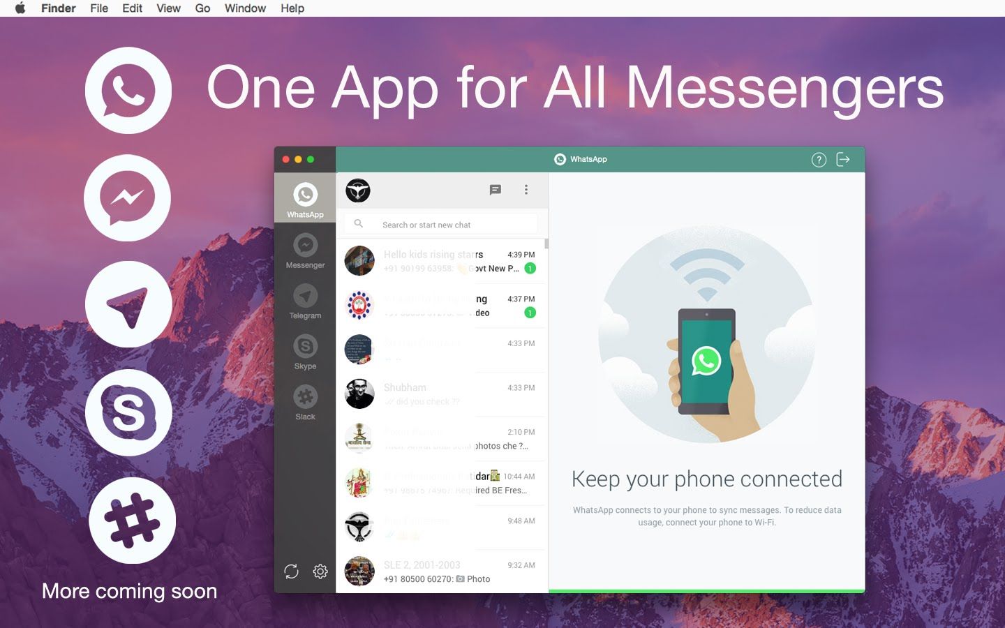 Apple messenger app for mac